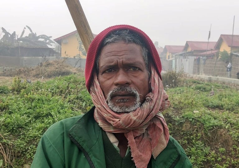 A poor “prosperous settlement” mocking a Nepali Congress stronghold