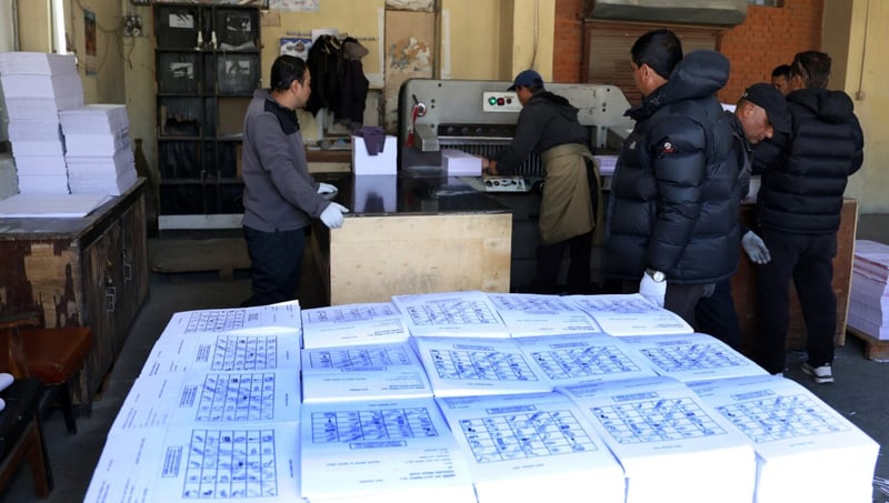 Ballot printing gains pace: 1.3 million papers produced daily for March 5 polls