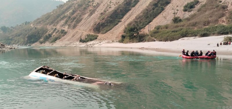 Ramechhap bus accident: 10 dead identified