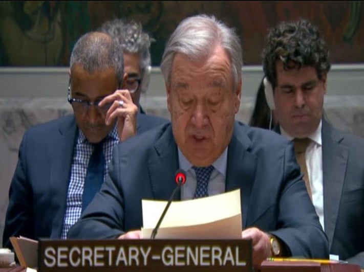 “Crisis in Middle East grave threat to international peace, security,” warns Antonio Guterres