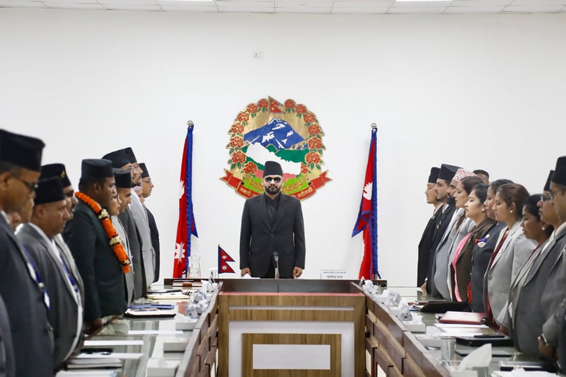 First cabinet meeting of newly elected government under PM Balen begins