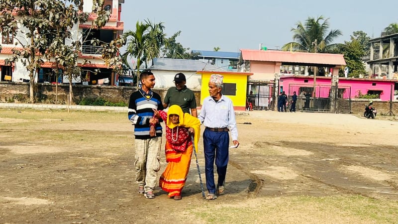 104-year-old woman votes in Mechinagar