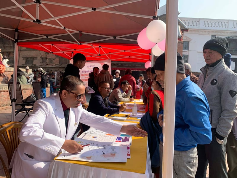 वसन्तपुरमा निःशुल्क बहुविशेषज्ञ स्वास्थ्य शिविर