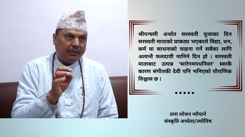 ‘सरस्वती पूजाको परम्परा कहिल्यै अन्त्य हुँदैन’