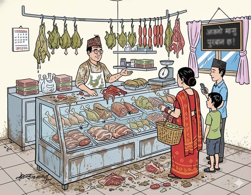 ऐन कागजमा, अस्वस्थ मासु भागमा