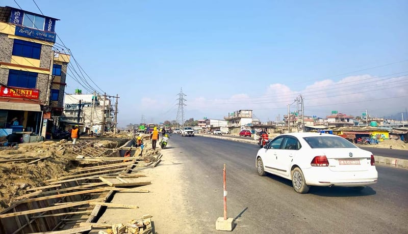 पोखरा–मुग्लिङ सडक : चौहत्तर प्रतिशत काम सम्पन्न