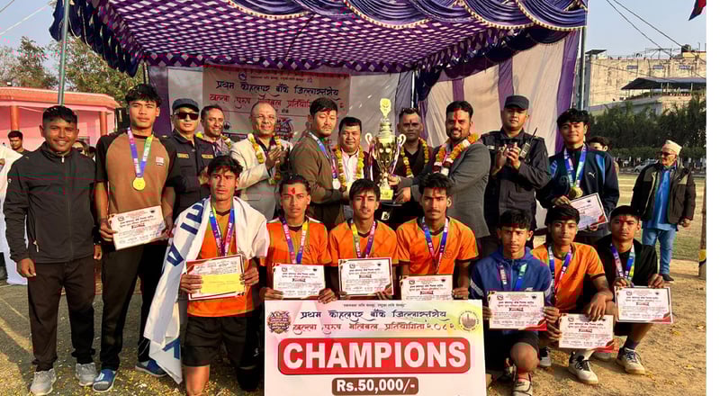 ब्राइटलाइट बन्यो कोहलपुर भलिबलको च्याम्पियन