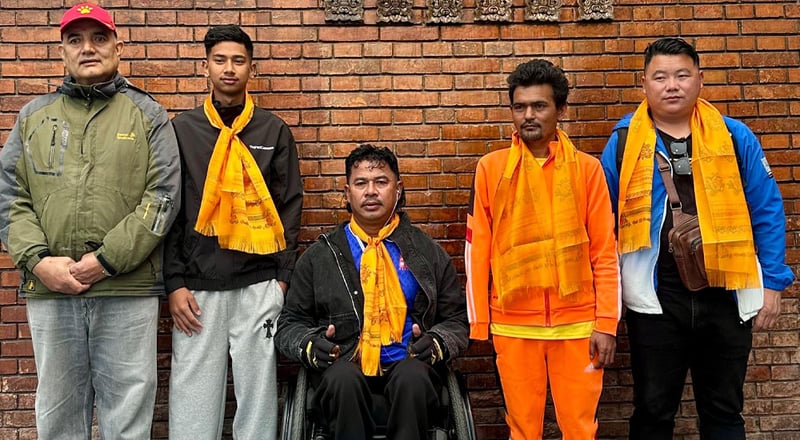 पारा एथेटिक्स टोली भारत प्रस्थान