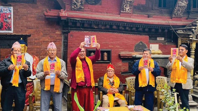 पन्चानब्बे वर्षीय शाक्यको पुस्तक विमोचन