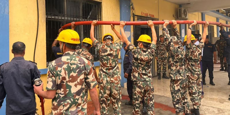 गजेन्द्रनारायण सिंह अस्पतालको ओपिडी भवनमा आगलागी