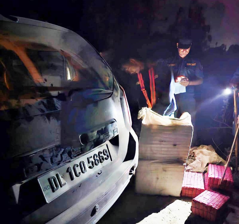 ठूलो परिमाणको गाँजासहित भारतीय कार नियन्त्रणमा