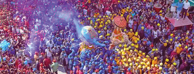 काठमाडौँ उपत्यकामा पाहाँचह्रे जात्रा सुरु