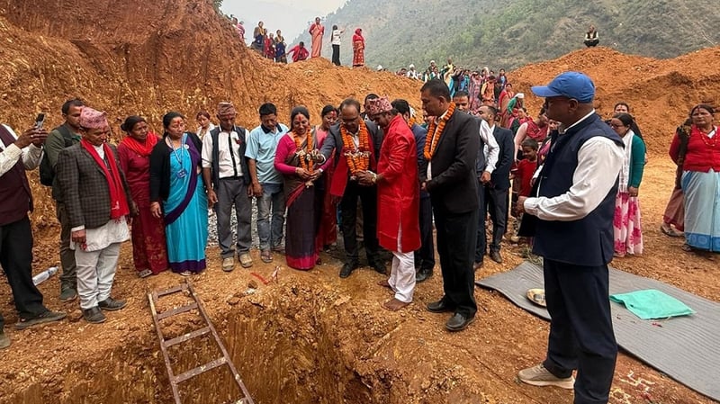 भारत सहयोगमा भिमगिठे स्वास्थ्य चौकी निर्माण सुरु