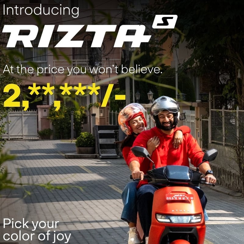 Ather Rizta S Launch in Nepal: Book Your Family Electric Scooter Now For Just NPR 999