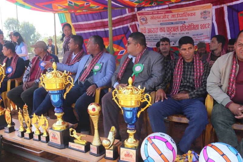 गोलन्जोर गाउँपालिका स्तरीय पाँचौ अध्यक्ष कप फुटबल प्रतियोगिता सुरु