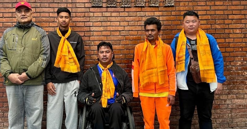 चार सदस्यीय नेपाली पारा एथ्लेटिक्स टोली भारतमा