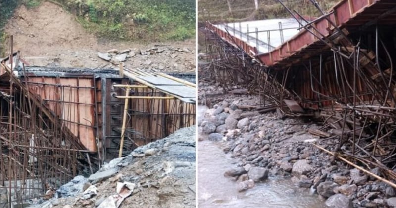 ९० प्रतिशत काम सपन्न भएका पाँचथर र ताप्लेजुङमा निर्माणाधीन २ पुल बाढीले भत्कायाे