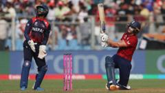 प्रतिस्पर्धी खेलमा नेपाल इङ्ग्ल्यान्डसँग चार रनले पराजित