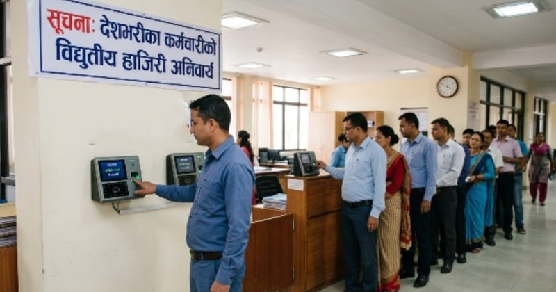 देशभरका कर्मचारीको विद्युतीय हाजिरी अनिवार्य