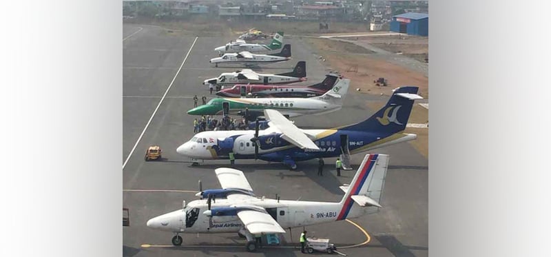 मौसम खराब भएपछि काठमाडौंको उडान प्रभावित