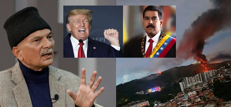 बाबुरामले गरे भेनेजुएलामाथि अमेरिकी हमलाको विरोध