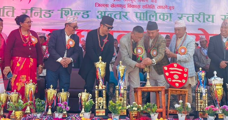 ताप्लेजुङ राष्ट्रपति रनिङ शिल्ड: ३२ स्वर्णको छिनोफानो हुँदा मैवाखोलाको फराकिलो अग्रता