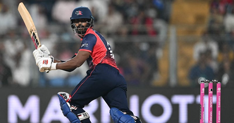 नेपाललाई दोस्रो झट्का: आसिफ ३३ रनमा आउट