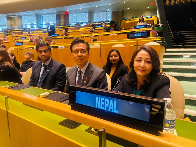 महिलाको स्थितिबारे संयुक्त राष्ट्रसंघको ७० औँ सभामा मन्त्री श्रेष्ठको सम्बोधन