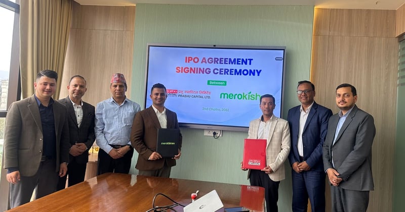‘मेरो किसान’ को आईपीओ निष्कासन गर्न प्रभु क्यापिटलसँग सम्झौता