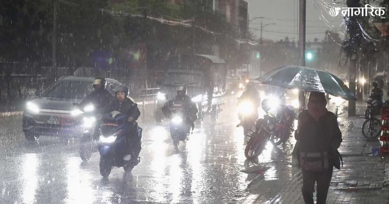 कोशी र लुम्बिनीमा मेघगर्जनसहित हल्का वर्षा र हिमपातको सम्भावना