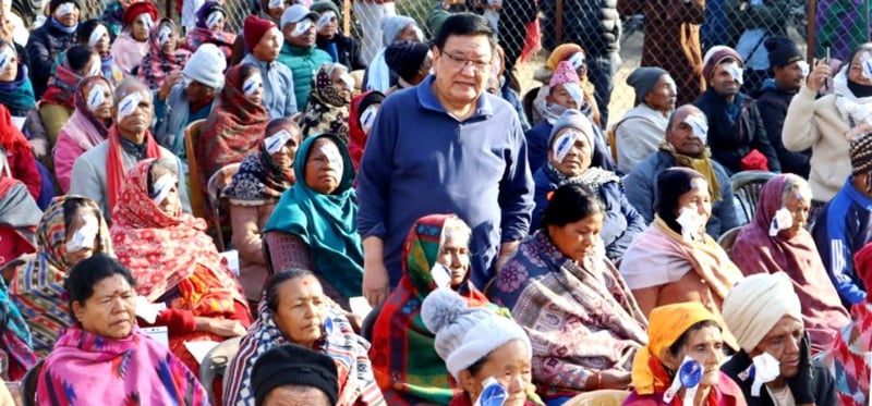 ‘आँखाका भगवान्’ रुइतले उदयपुरमा फर्काए सयौंको ज्योति !