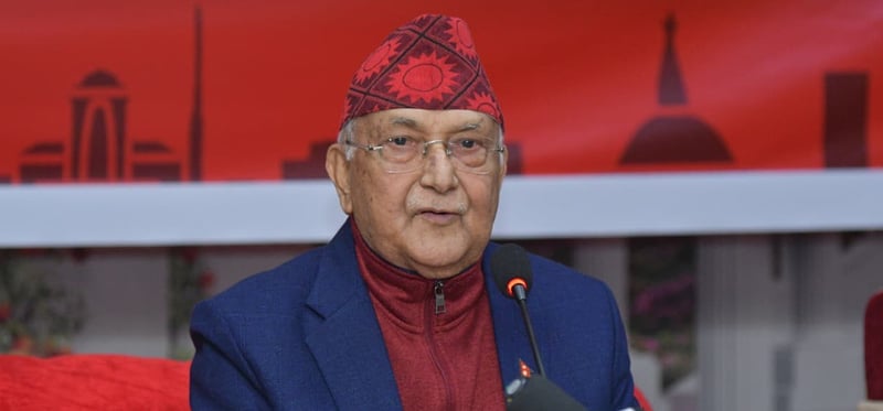 पूर्वप्रधानमन्त्री ओली पक्राउ