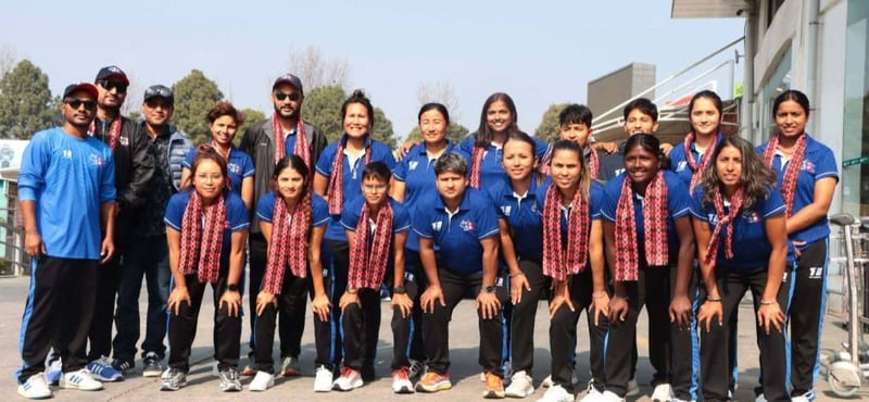 राइजिङ स्टार्स महिला एसिया कप खेलेर नेपाली टाेली स्वदेश फिर्ता