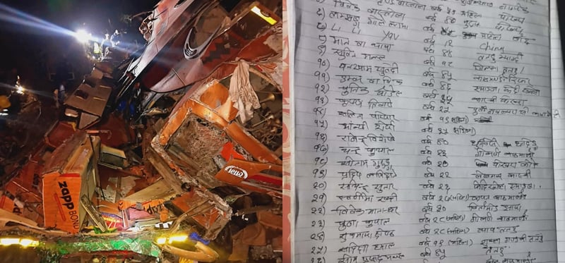 धादिङ बस दुर्घटना अपडेट: १७ को ज्यान गयो, २८ जना घाइतेको पहिचान खुल्यो