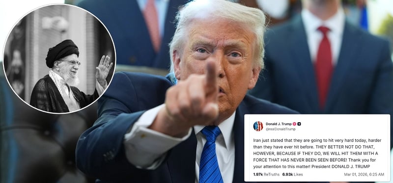 इरानलाई ‘पहिले कहिल्यै नदेखेको’ शक्तिले सिध्याइदिने ट्रम्पको नयाँ चेतावनी