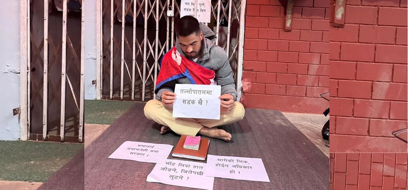 तीन दिनदेखि अनसन बस्दै आएका बटाला भन्छन् - सुदूरपश्चिम पनि नेपालै हो भनेर विकास गर्नुपर्यो