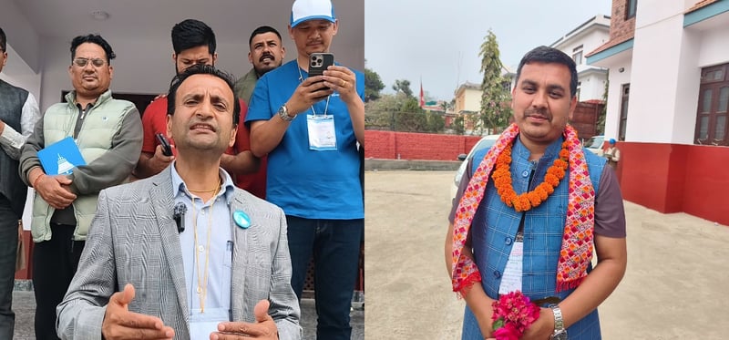 सिन्धुलीमा रास्वपाको 'क्लिन स्वीप': धनेन्द्र कार्की र आशिष् गजुरेल विजयी