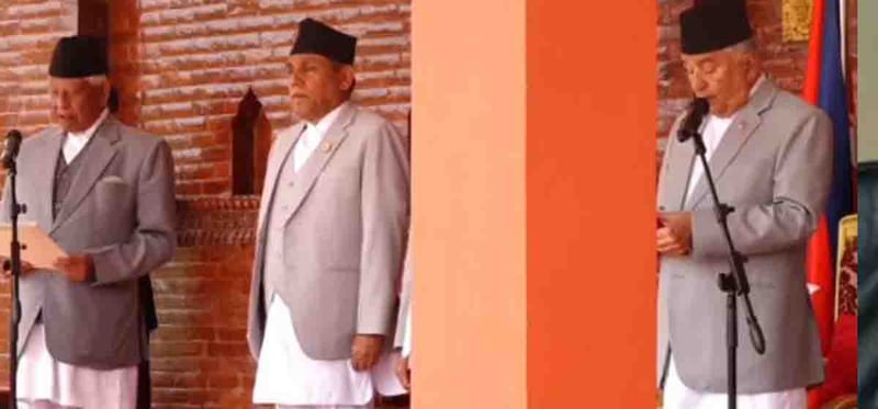 ज्येष्ठ सांसद अर्जुननरसिंह केसीले लिए शपथ