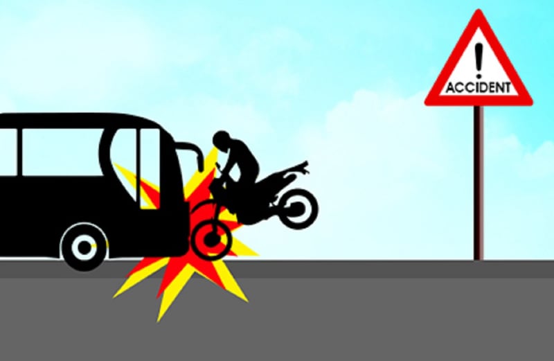 पूर्वपश्चिम लोकमार्गमा बसको ठक्करबाट मोटरसाइकल चालकको मृत्यु