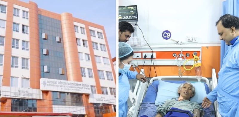 केएमसीमा चिरफारबिनै मष्तिष्क रक्तश्रावको दुर्लभ उपचार