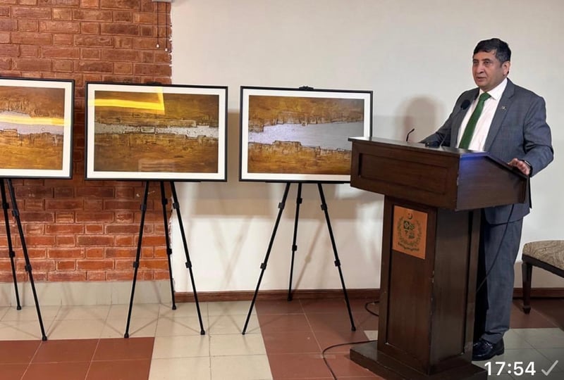 नेपाली कलाकारको चित्रकलामा झल्किएका पाकिस्तानका रङहरू