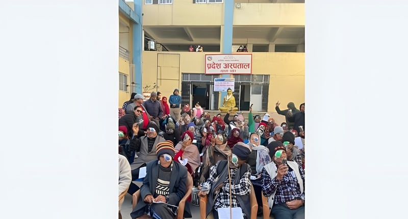 पर्वतमा ७३ जना ज्येष्ठ नागरिकले पाए निःशुल्क आँखाको ज्योति