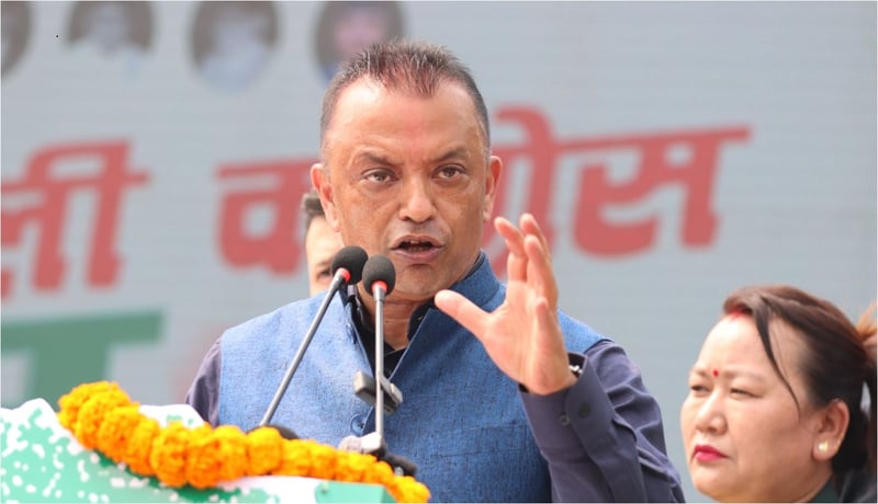 कांग्रेस बैठकमा गगन थापाले भने- रास्वपालाई बधाई !