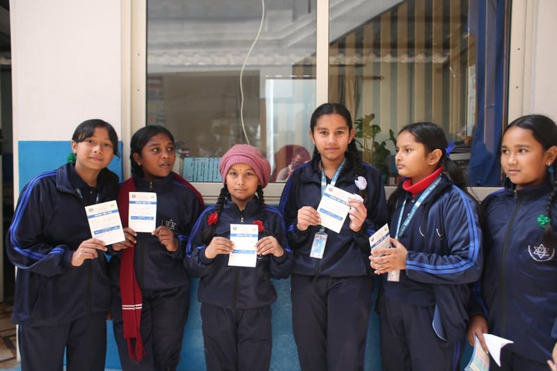 दरबार हाई स्कुलका बालिकाले लगाए एचपीभी खोप