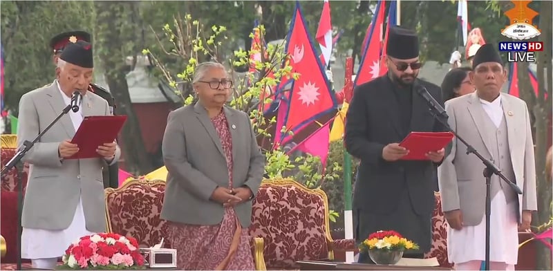 प्रधानमन्त्री बालेनले लिए पद तथा गोपनीयताको शपथ