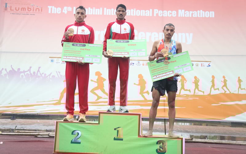 शान्ति म्याराथनमा आर्मीको दबदबा, विनोद रोकाय विजेता