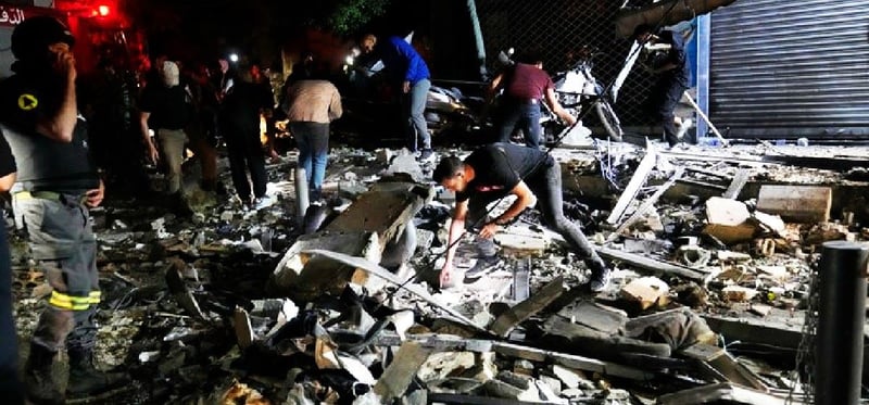 इजरायलले बेरुत र लेबनानमा गरेको आक्रमणमा १७ जनाको मृत्यु, दर्जनौं घाइते