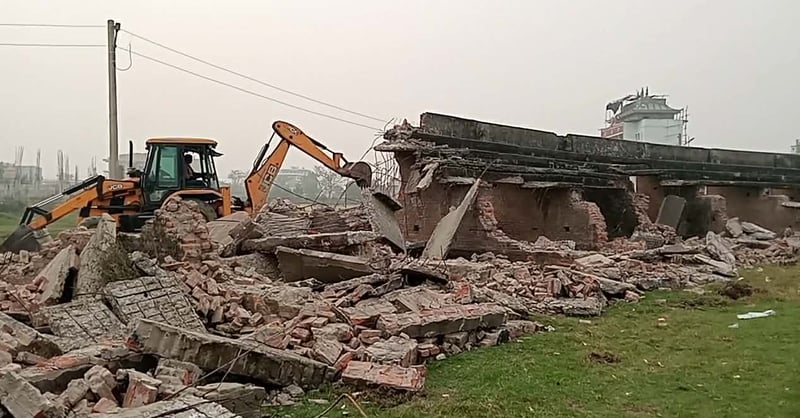 नारायणी रंगशालाको प्याराफिटको पुननिर्माण कार्य सुरु