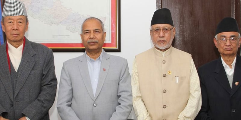 उपराष्ट्रपति यादवसँग तीन प्रदेश प्रमुखले गरे सामूहिक भेटवार्ता