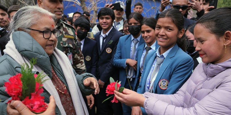 मुगु हुँदै जुम्ला पुगिन् प्रधानमन्त्री कार्की